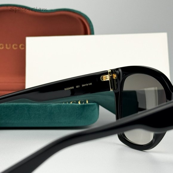 NEW Gucci GG0459S 001 Black Gray Gradient Cat Eye Women Sunglasses - Picture 5 of 8